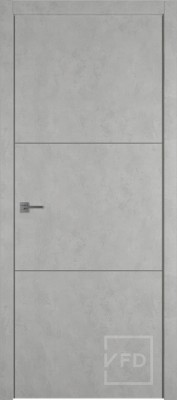 Межкомнатная дверь "URBAN 2", пг, ANTIC LOFT (алюминиевый молдинг)